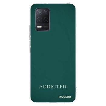 Picasee silikonowe przeźroczyste etui na Realme 8 5G - Addicted