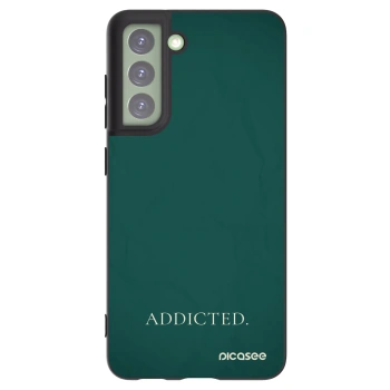 Picasee silikonowe czarne etui na Samsung Galaxy S21 FE 5G - Addicted