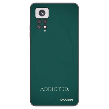 Picasee silikonowe czarne etui na Xiaomi Redmi Note 11 - Addicted