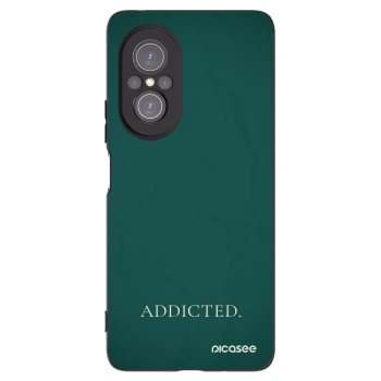 Picasee silikonowe czarne etui na Huawei Nova 9 SE - Addicted
