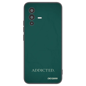 Picasee silikonowe czarne etui na Vivo V23 5G - Addicted