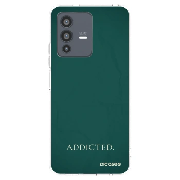 Picasee silikonowe przeźroczyste etui na Vivo V23 5G - Addicted