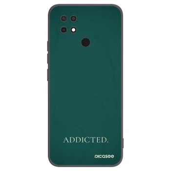 Picasee silikonowe czarne etui na Xiaomi Redmi 10C - Addicted