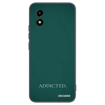 Picasee silikonowe czarne etui na Vivo Y01 - Addicted