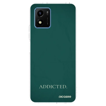 Picasee silikonowe przeźroczyste etui na Vivo Y01 - Addicted