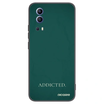 Picasee silikonowe czarne etui na Vivo Y52 5G - Addicted