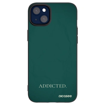 Picasee silikonowe czarne etui na Apple iPhone 14 Plus - Addicted