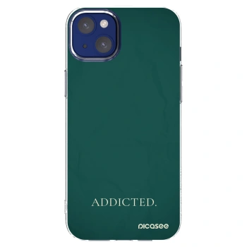 Picasee silikonowe przeźroczyste etui na Apple iPhone 14 Plus - Addicted