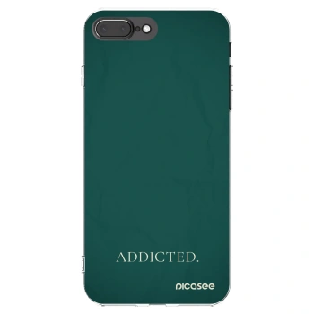 Picasee silikonowe przeźroczyste etui na Apple iPhone 8 Plus - Addicted