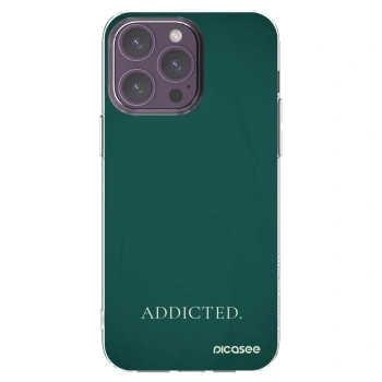 Picasee silikonowe przeźroczyste etui na Apple iPhone 14 Pro Max - Addicted