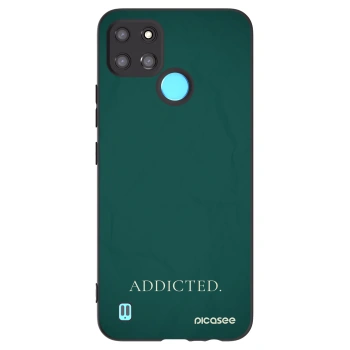 Picasee silikonowe czarne etui na Realme C21Y - Addicted