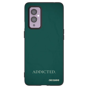 Picasee silikonowe czarne etui na OnePlus 9 - Addicted