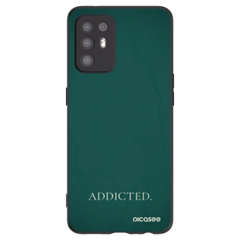 Picasee silikonowe czarne etui na OPPO A94 5G - Addicted
