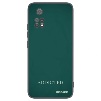 Picasee silikonowe czarne etui na Xiaomi Poco M4 Pro - Addicted