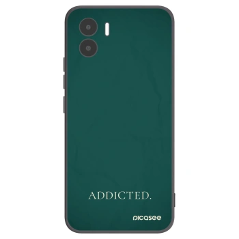 Picasee silikonowe czarne etui na Xiaomi Redmi A1 - Addicted