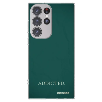 Picasee silikonowe przeźroczyste etui na Samsung Galaxy S23 Ultra 5G - Addicted