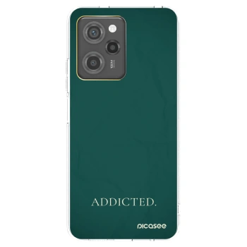 Picasee silikonowe czarne etui na Xiaomi Poco X5 Pro - Addicted