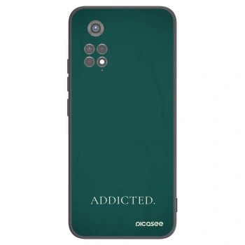 Picasee silikonowe czarne etui na Xiaomi Redmi Note 11S 5G - Addicted