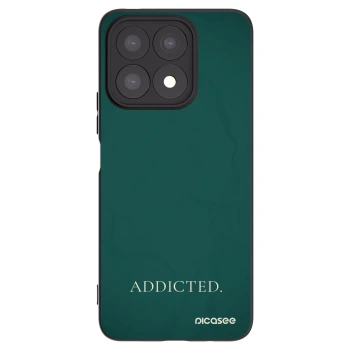 Picasee silikonowe czarne etui na Honor X8a - Addicted