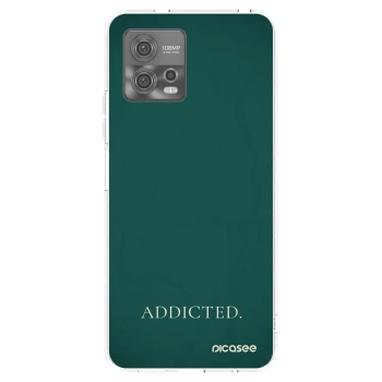 Picasee silikonowe przeźroczyste etui na Motorola Moto G72 - Addicted