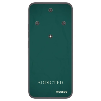 Picasee silikonowe czarne etui na Honor Magic5 Lite 5G - Addicted