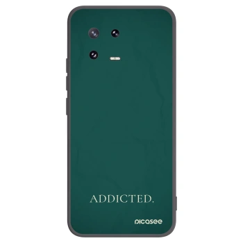 Picasee silikonowe czarne etui na Xiaomi 13 Pro - Addicted