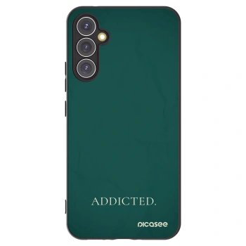 Picasee silikonowe czarne etui na Samsung Galaxy A34 5G A346B - Addicted