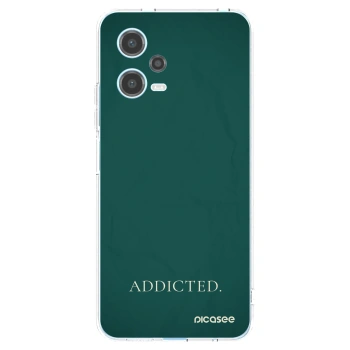 Picasee silikonowe przeźroczyste etui na Xiaomi Redmi Note 12 5G - Addicted