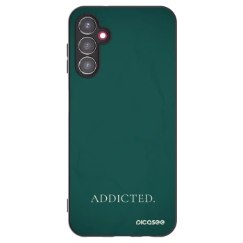 Picasee silikonowe czarne etui na Samsung Galaxy A14 5G A146P - Addicted