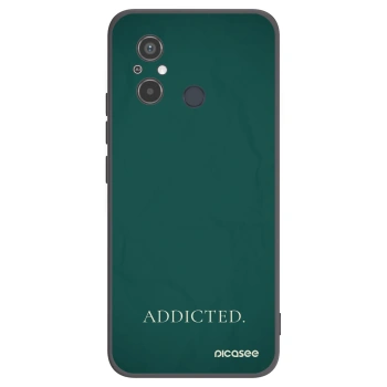 Picasee silikonowe czarne etui na Xiaomi Redmi 12C - Addicted