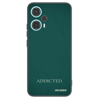 Picasee silikonowe czarne etui na Xiaomi Poco F5 - Addicted