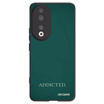 Picasee silikonowe czarne etui na Honor 90 5G - Addicted