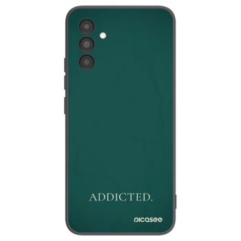 Picasee silikonowe czarne etui na Samsung Galaxy A04s A047F - Addicted