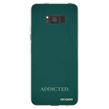 Picasee silikonowe przeźroczyste etui na Samsung Galaxy S8 G950F - Addicted