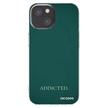 Picasee silikonowe przeźroczyste etui na Apple iPhone 15 - Addicted
