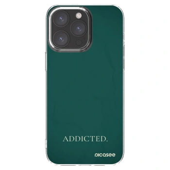 Picasee silikonowe przeźroczyste etui na Apple iPhone 15 Pro Max - Addicted