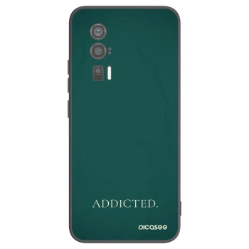 Picasee silikonowe czarne etui na Xiaomi Poco F5 Pro 5G - Addicted