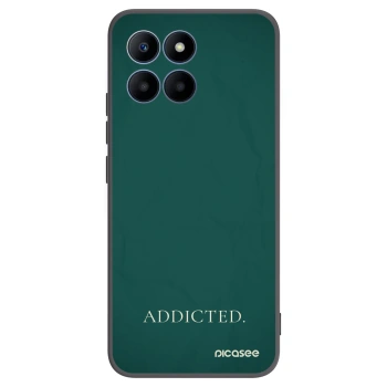 Picasee silikonowe czarne etui na Honor 70 Lite - Addicted