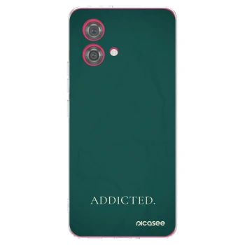 Picasee silikonowe przeźroczyste etui na Motorola Moto G84 5G - Addicted