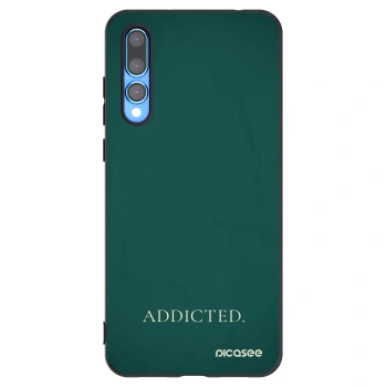 Picasee silikonowe czarne etui na Huawei P20 Pro - Addicted