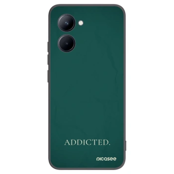 Picasee silikonowe czarne etui na Realme C33 (2023) - Addicted