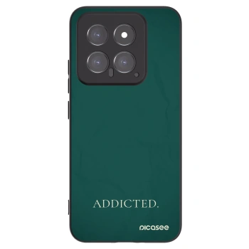 Picasee silikonowe czarne etui na Xiaomi 14 - Addicted