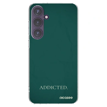 Picasee silikonowe przeźroczyste etui na Samsung Galaxy S24+ S926B 5G - Addicted