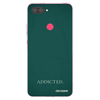 Picasee silikonowe przeźroczyste etui na Xiaomi Mi 8 Lite - Addicted