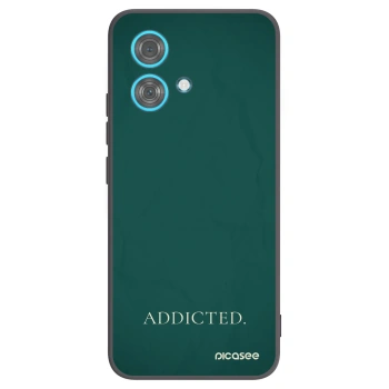 Picasee silikonowe czarne etui na Motorola Edge 40 Neo - Addicted