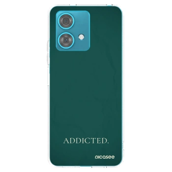 Picasee silikonowe przeźroczyste etui na Motorola Edge 40 Neo - Addicted