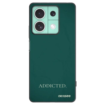 Picasee silikonowe czarne etui na Xiaomi Redmi Note 13 5G - Addicted