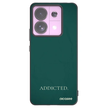 Picasee silikonowe czarne etui na Xiaomi Redmi Note 13 Pro 5G - Addicted