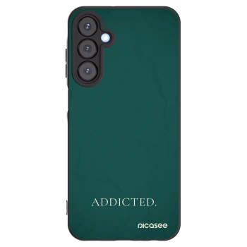 Picasee silikonowe czarne etui na Samsung Galaxy A25 A256B 5G - Addicted