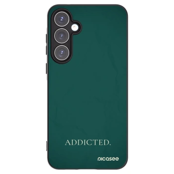 Picasee silikonowe czarne etui na Samsung Galaxy A55 5G A556B - Addicted